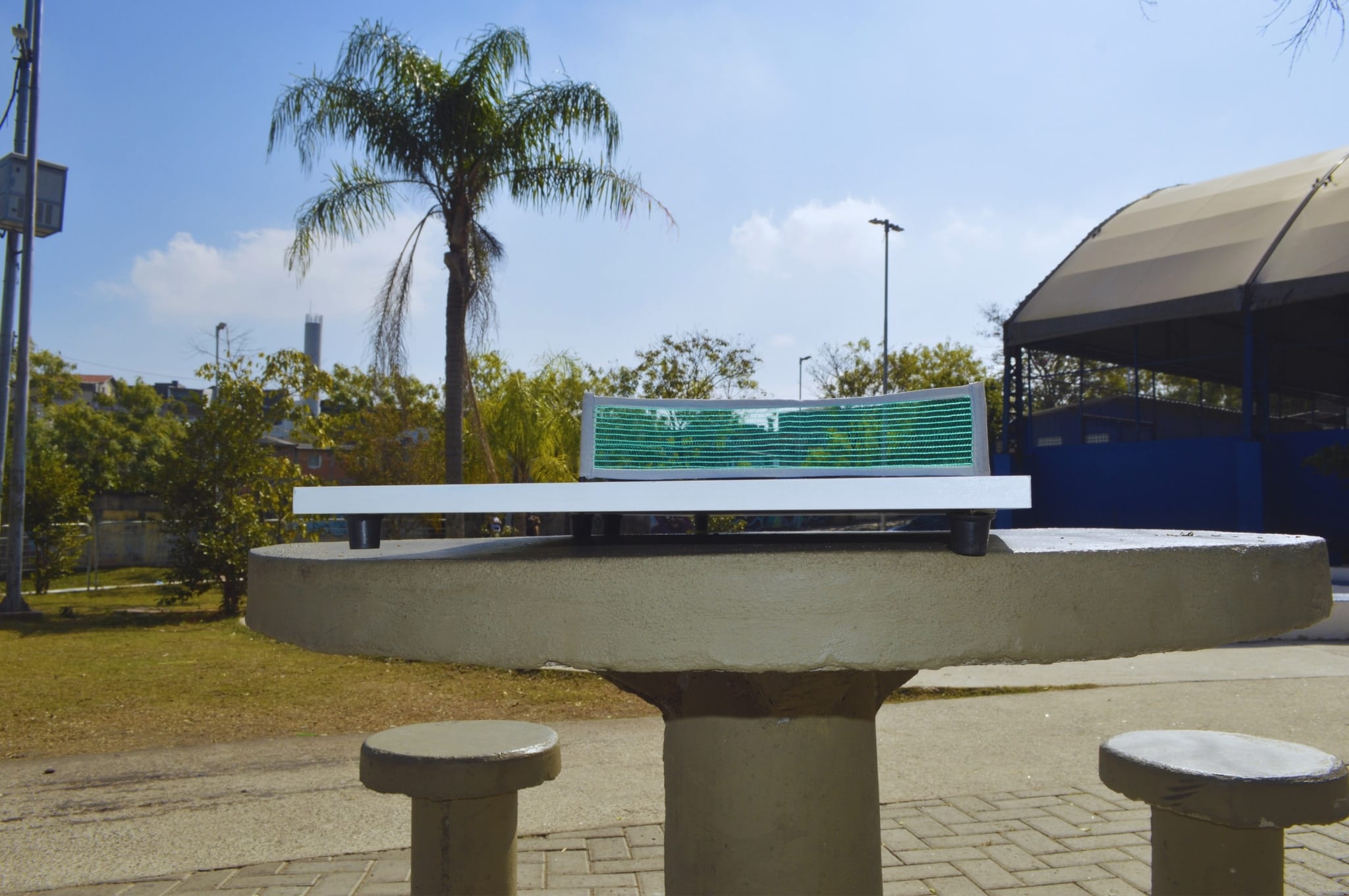 Mini Mesa de Ping Pong Pequena Dobrável