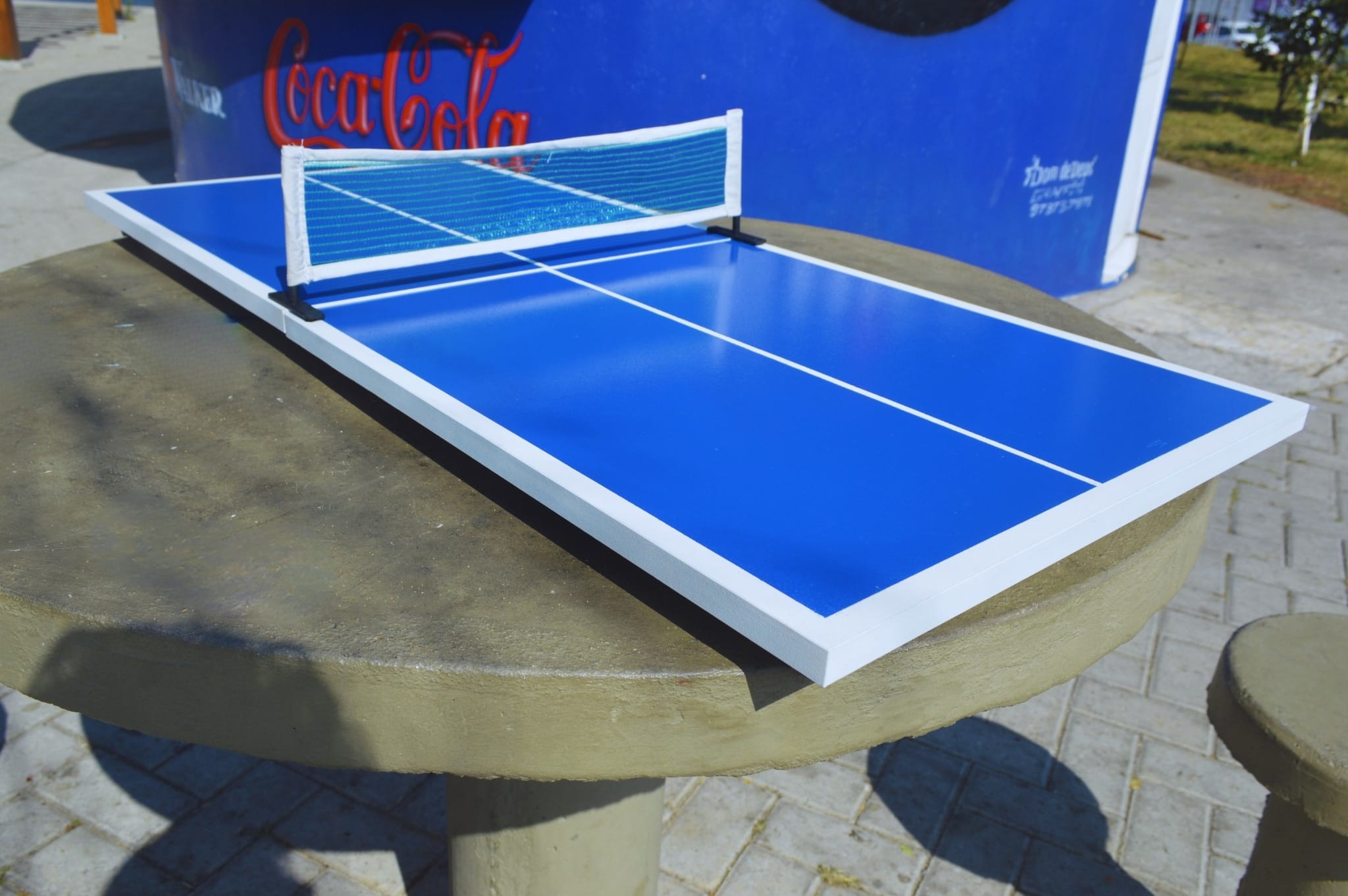 Mini Mesa de Ping Pong Pequena Dobrável